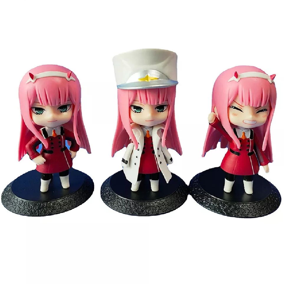 Miniatura Pelúcia Boneca Zero Two Anime Darling in the Franxx Feltro