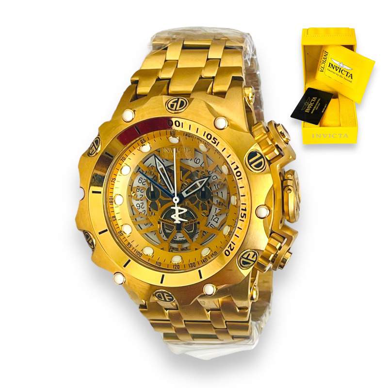 Rel gio Invicta 16805 Hybrid Reserve Venom Skeleton Dourado