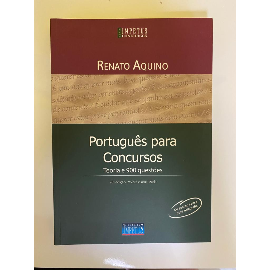 Livro: Português para Concursos de Renato Aquino | Shopee Brasil
