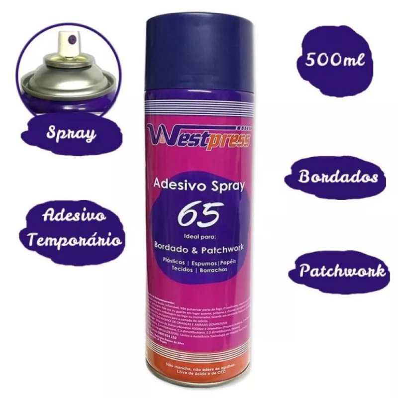 Cola Spray Westpress para Sublimação Cola e Descola | Shopee Brasil