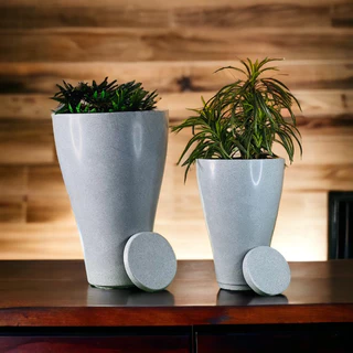 kit com 2 Vasos Pequim tam.1 e 2 com pratos
