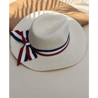 Chapéu Fedora Areia de Fibra Faixa Paris