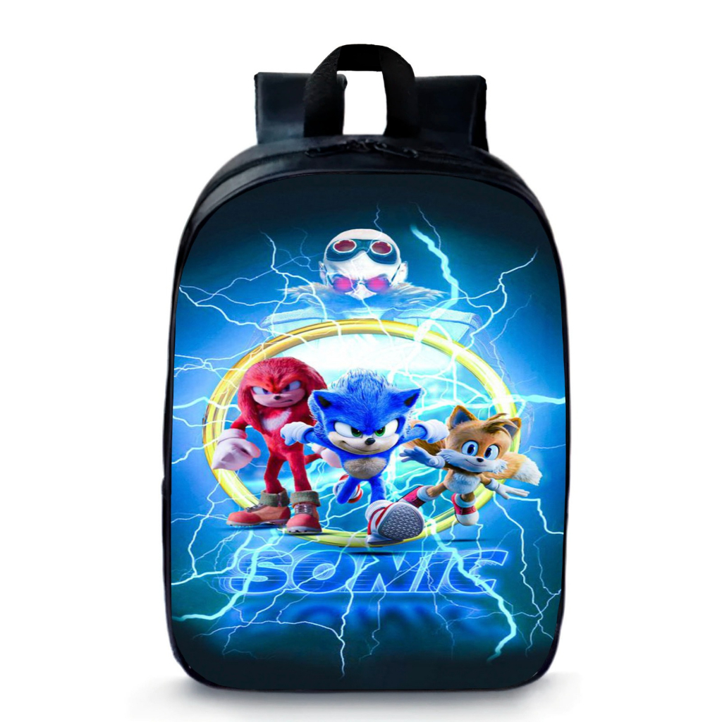 Mochila Sonic Menino Ouriço Jogo Filme Infantil Escolar Top