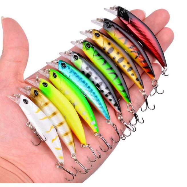 Isca Artificial Fishing Lure Spinnerbaits Minnow 9cm 8.3g Small