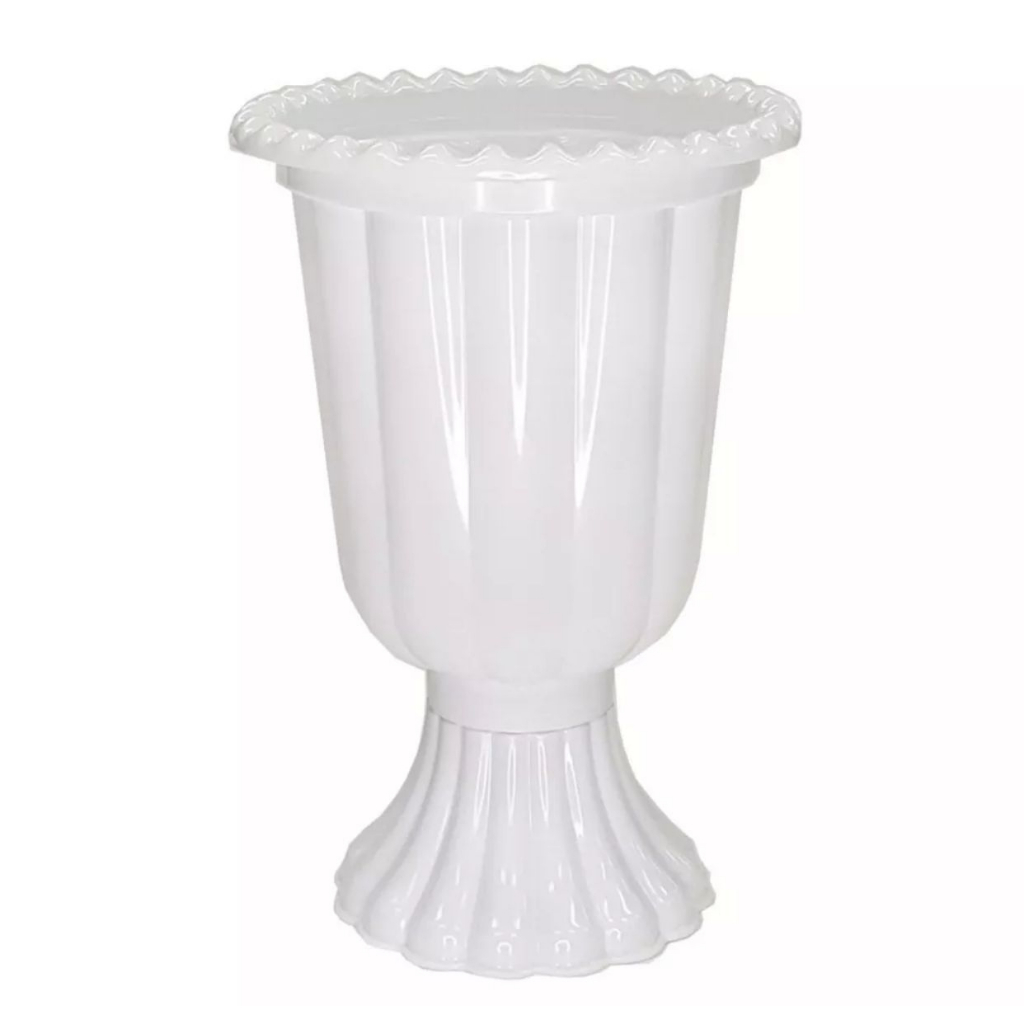 Vaso Grego - Vaso Decorativo - Luxo - Centro de Mesa - Plástico - Vaso 19cm - 1 unidade