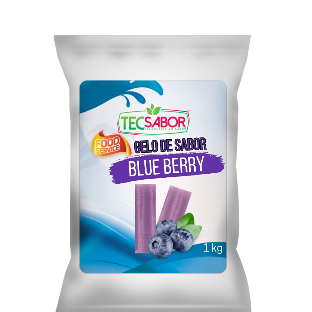 Gelo de Sabor Blue Berry