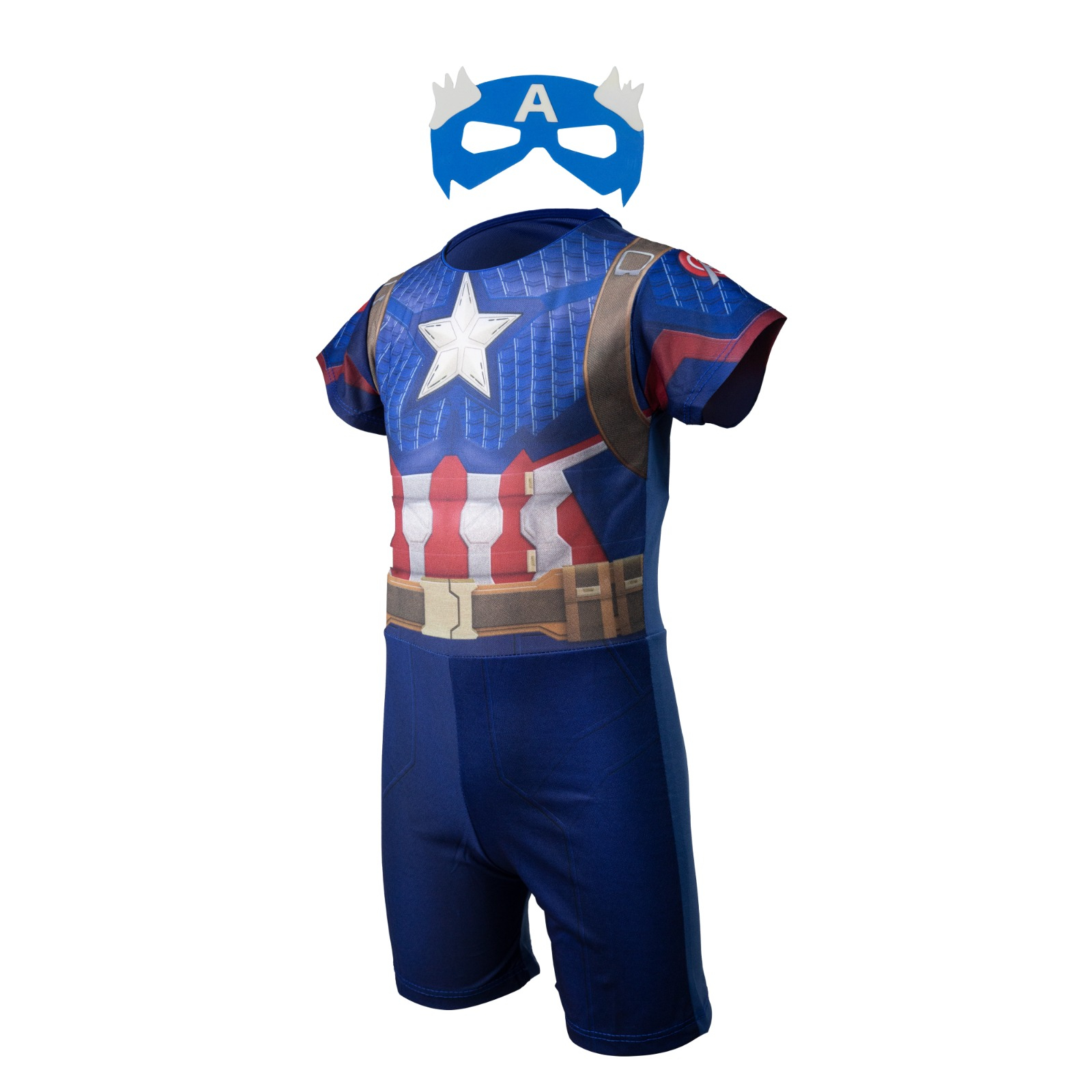 Fantasia Roupa Infantil Capitão América com Máscara | Shopee Brasil