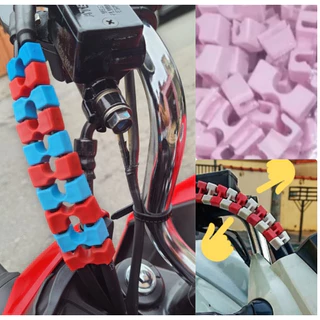 10 Adaptador Suporte Prendedor Clip Para Hashi para cabo de freio acelerador de moto Pacote 10 unidades PRETO ROSA AZUL BRANCO VERMELHO em Oferta na Shopee