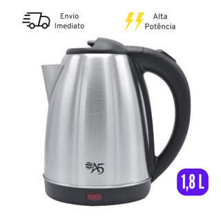 Chaleira Elétrica Térmica Jarra Elétrica Living Auto Desligamento Inox 1,8L 220V ou 110V