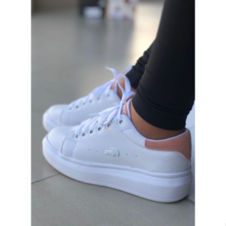 Lacoste tenis branco sales feminino