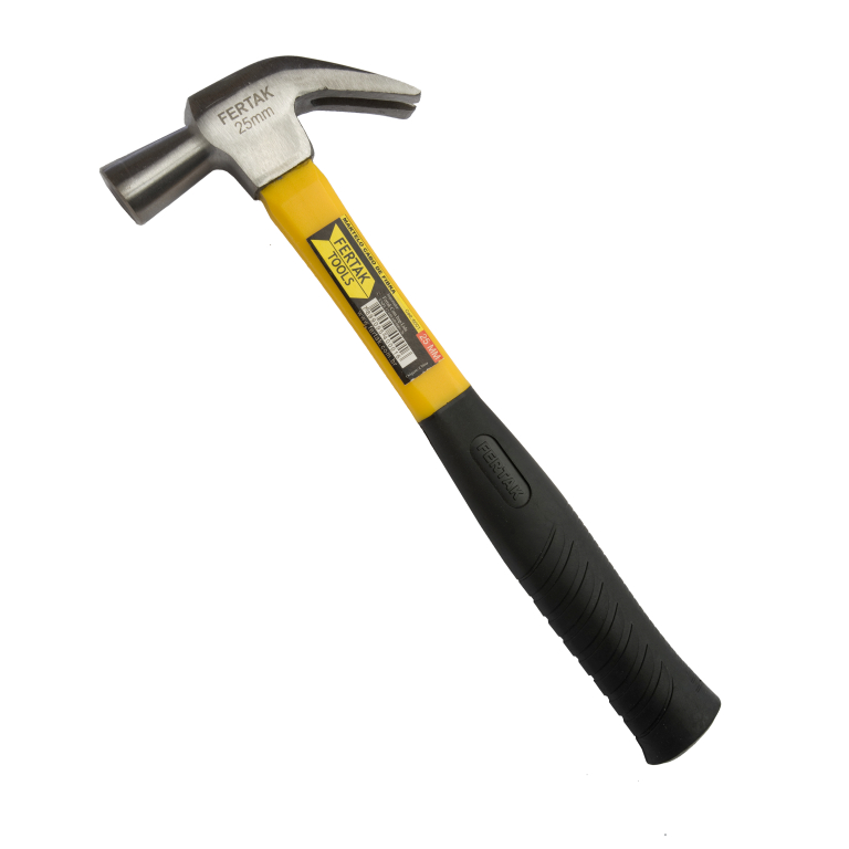 Martelo com cabo de fibra emborrachado altamente resistente. 25mm e 29mm - Fertak