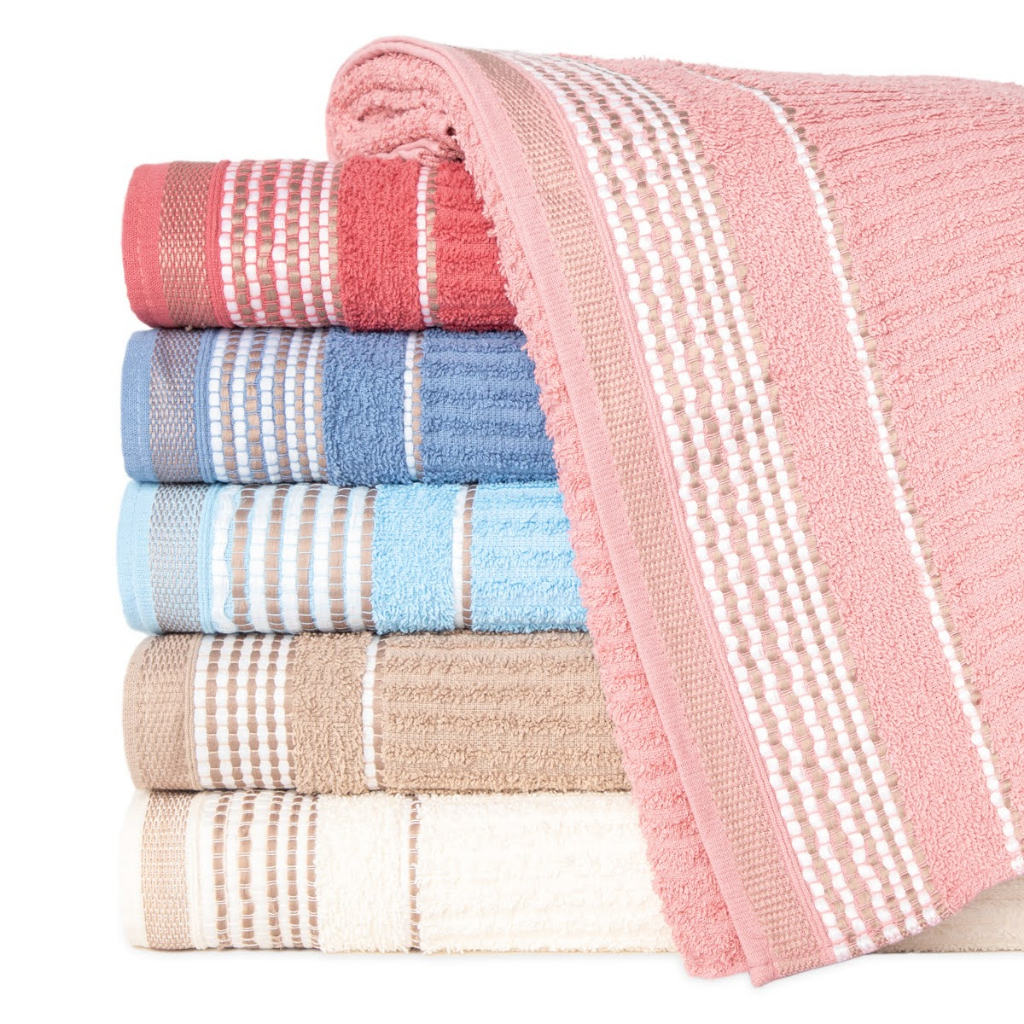 Kit Toalhas de Banho Super Luxo Grossa Canelada 70x140cm