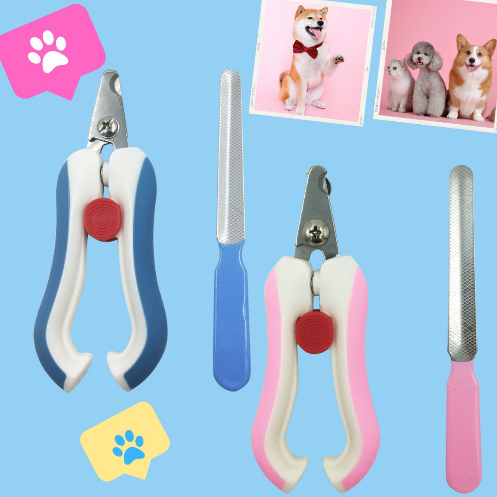 Alicate Cortador Aparador De Unha Pet C/ Lixa Gato Cachorro