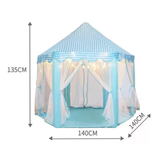 Tenda Barraca Azul Toca Cabana Infantil Menino +Fio Led Formato Estrela+ Bola Colorida Led Presente em Oferta na Shopee