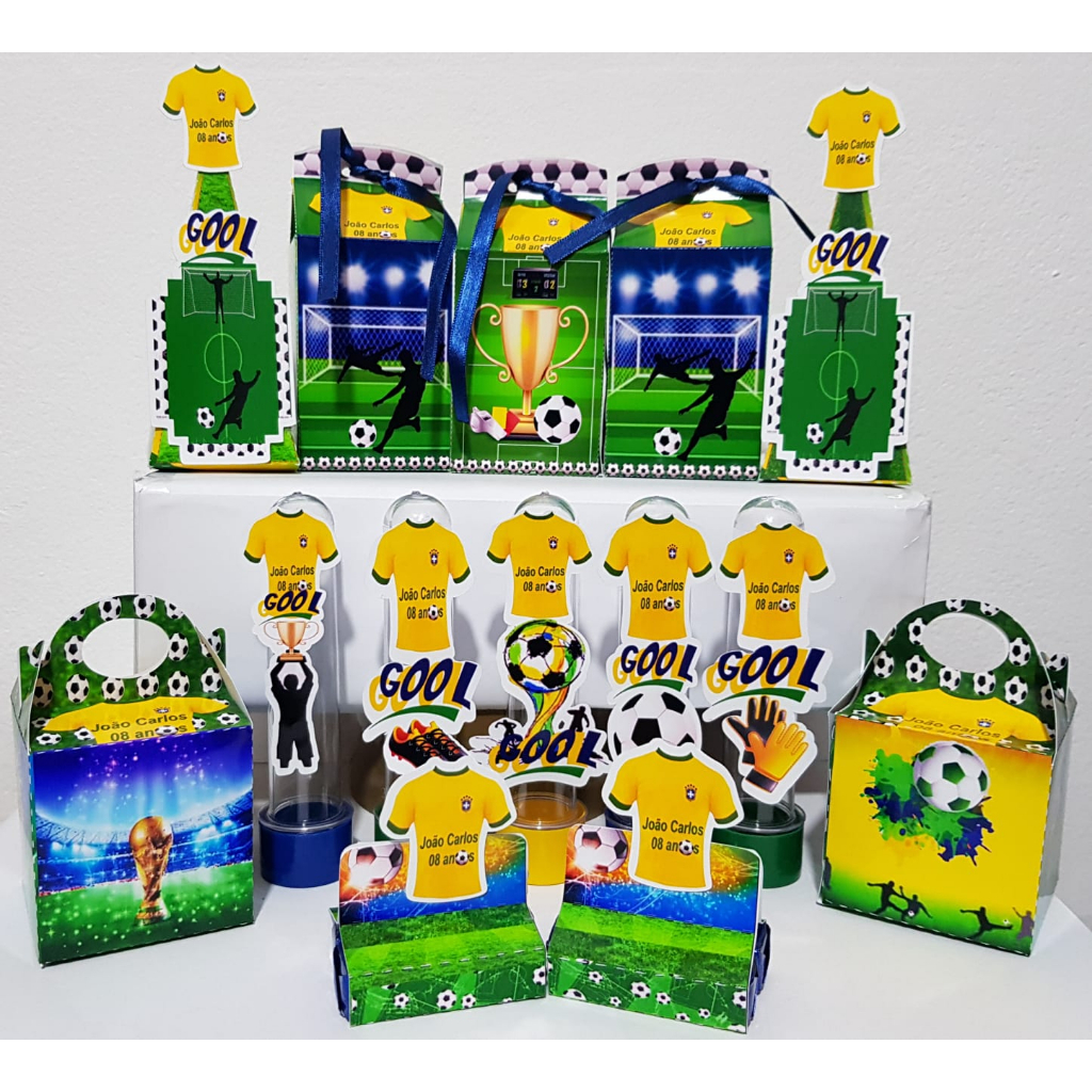 Kit Festa Ouro Painel + Display + Fita Jogo Fifa Futebol