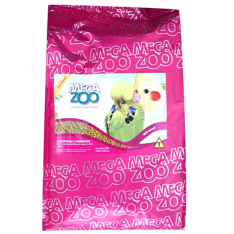 Megazoo Extrusada Calopsita Periquito Mini Bits 5kg Pm13