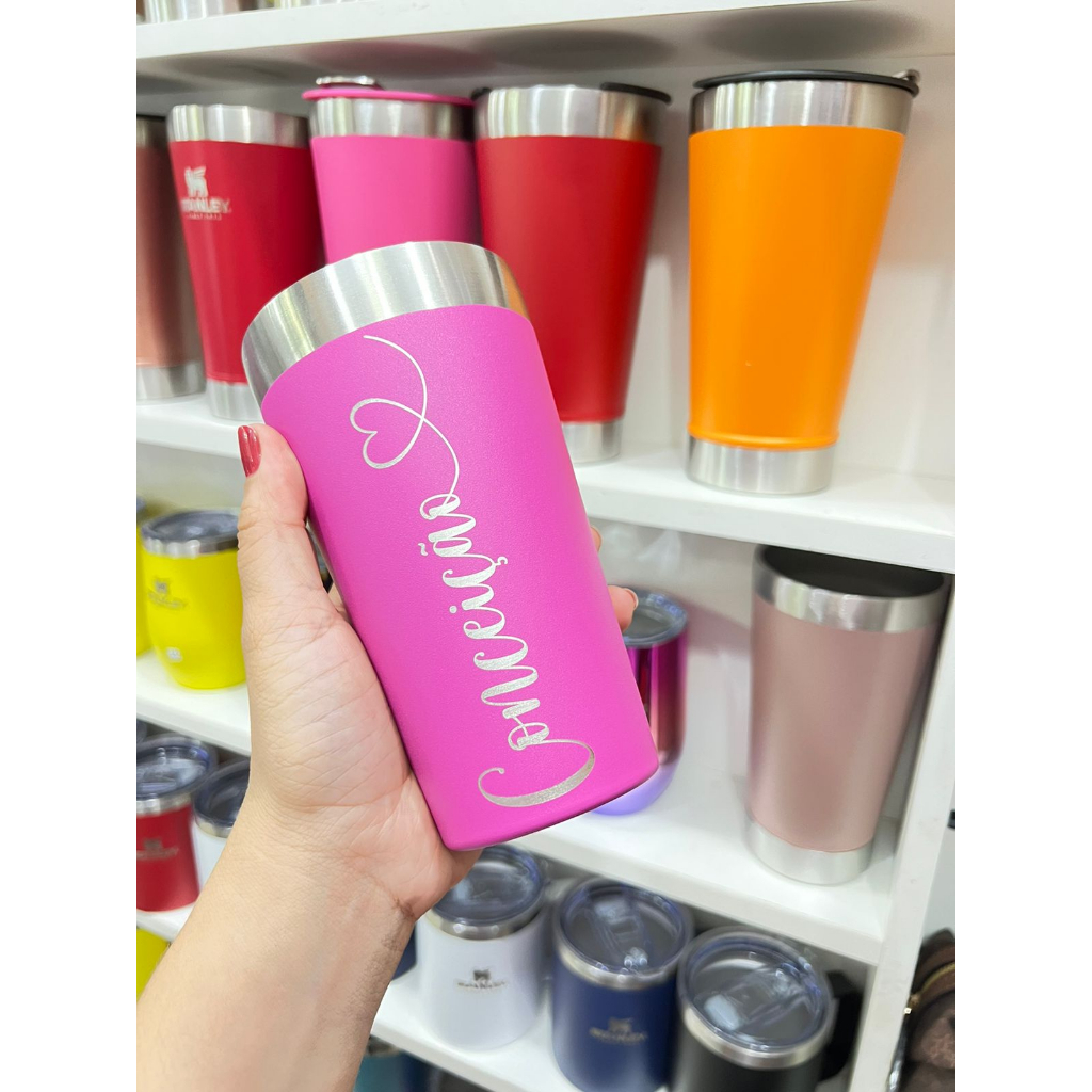 Copo Térmico 350mL PERSONALIZADO COM SEU NOME