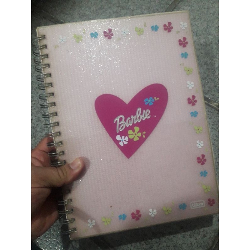 Caderno antigo vintage da Barbie Tilibra | Shopee Brasil