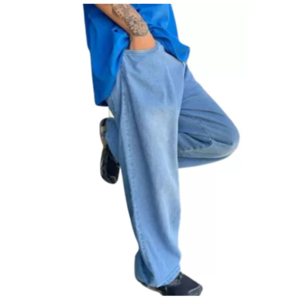 CALÇA BALÃO DAZZLING, CALÇA LARGA JEANS STREETWEAR | Shopee Brasil