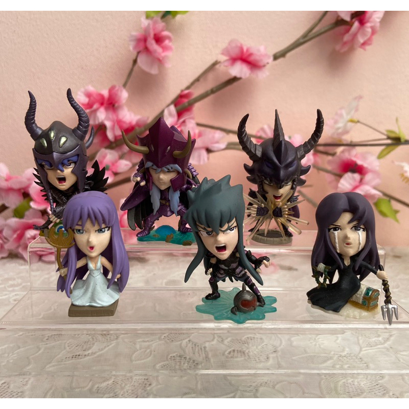 6pcs/set Saint Seiya Omega Animation Characters Aiolia Shaka Milo