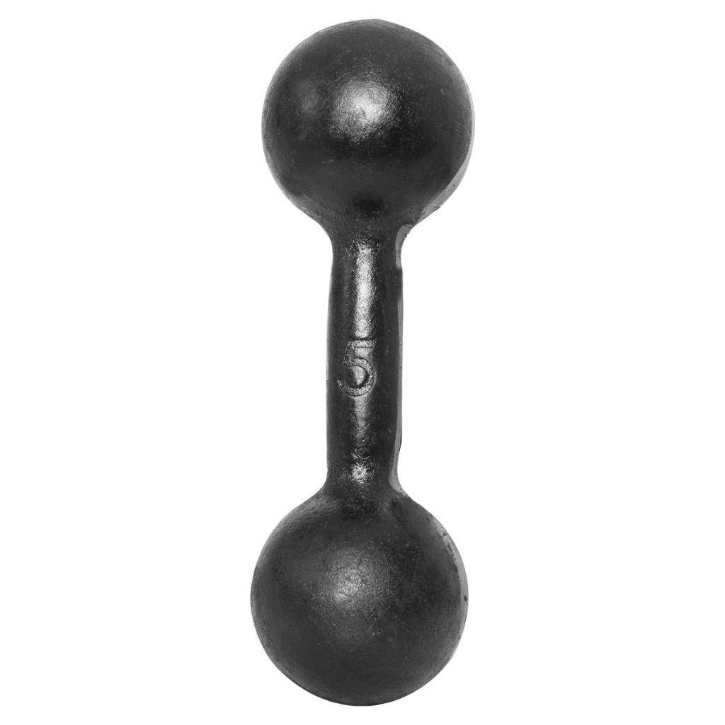 Kettlebell Dumbell Pintado 24kg Musculação Funcional Sumô Cor Preto