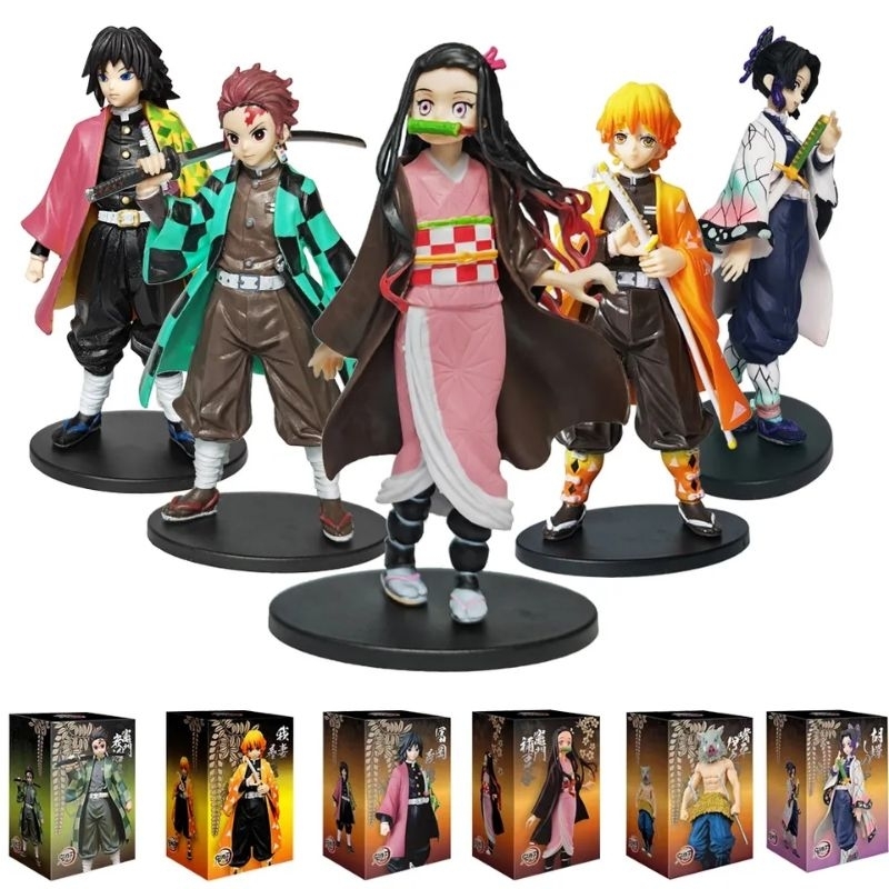 Desenhos Animados Demon Slayer Brinquedos De Pelúcia Kawaii Tanjirou  Agatsuma Zenitsu Kamado Nezuko Recheado Bonecas De $25,98