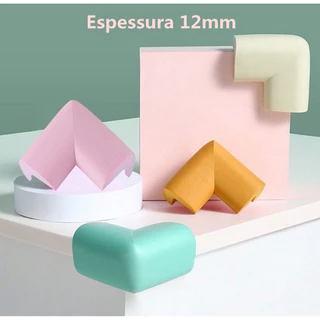 Kit 8 12 Unid Protetor de Quina com Espuma Grossa Macia Cantoneira com Adesivo para Bebê Criança