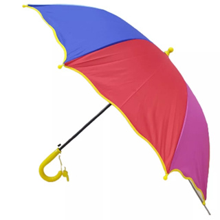 GUARDA CHUVA SOMBRINHA COM APITO COLOR LISO INFANTIL