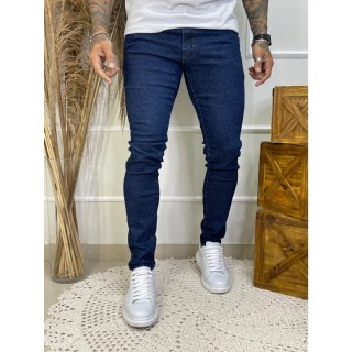 Calça Jeans Masculina Skinny Flash Lavagem Escura Tradicional Linha Premium