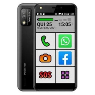 Celular Para Idoso Positivo Twist 4 Fit S509N 32gb Dual Chip Preto