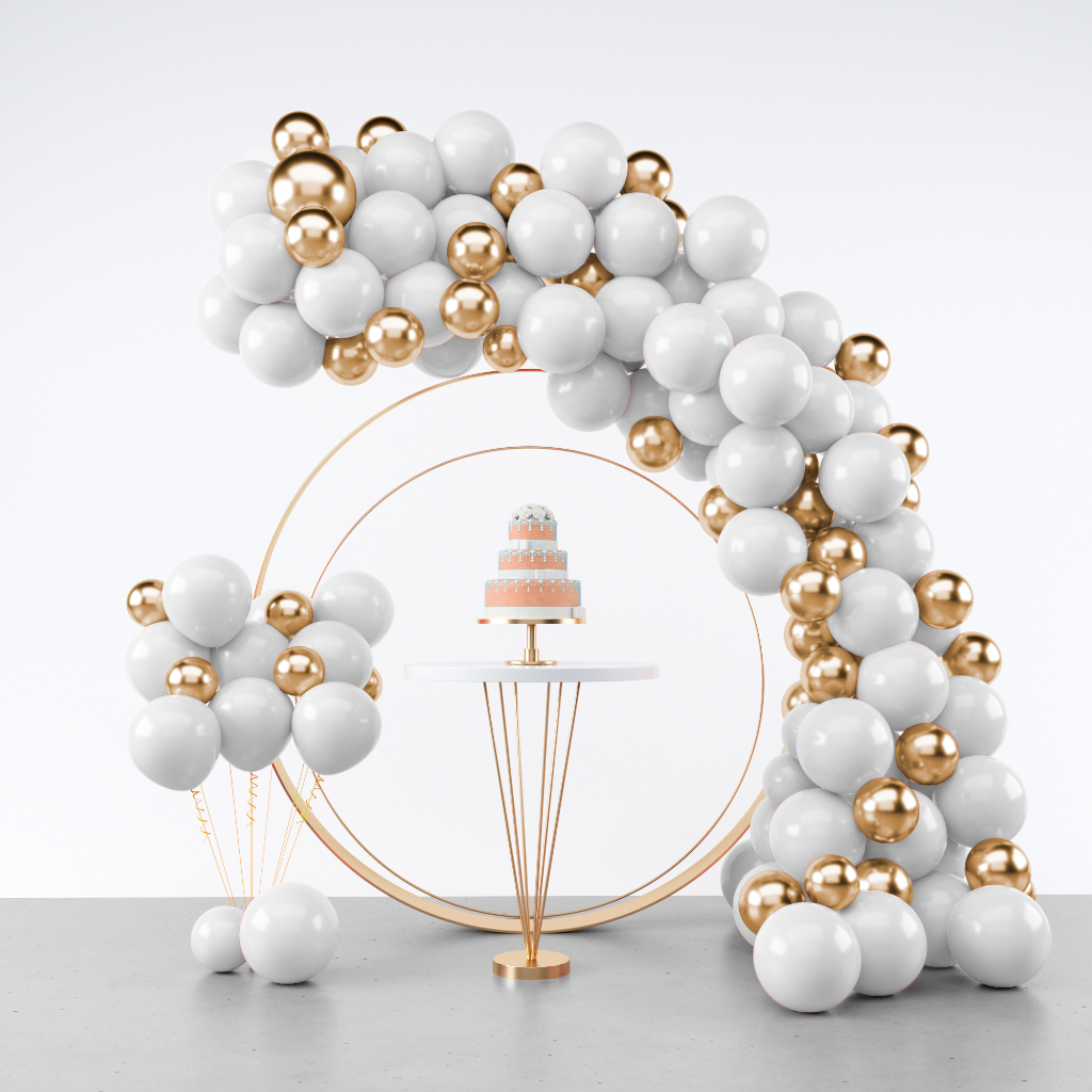 Balão Branco e Dourado na Black Friday 2025 | BuscaProdutos