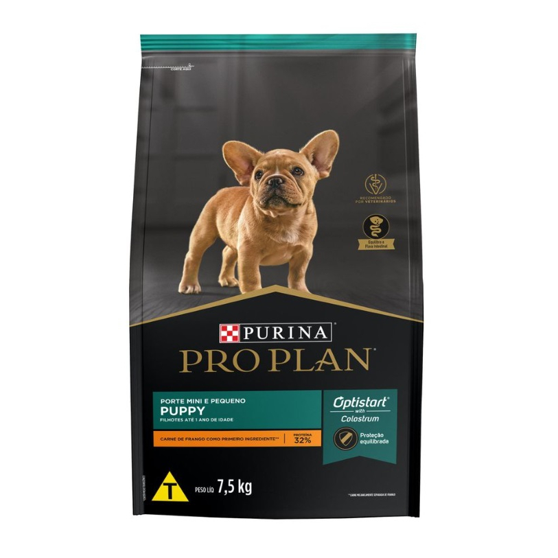 Ração Purina Pro Plan Frango Cão Filhote Raça Pequena 7,5kg | Shopee Brasil