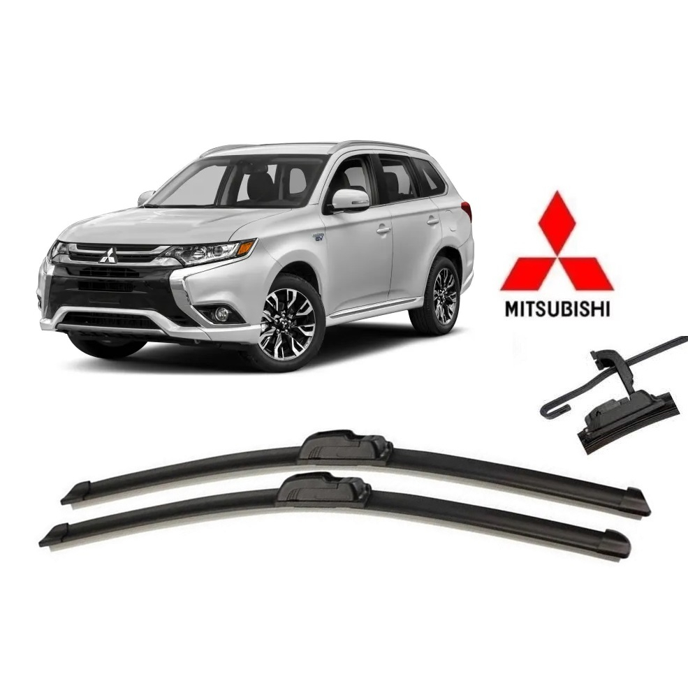 Par De Palhetas para Limpador de Parabrisa Dianteiro Mitsubishi Outlander 2015 2016 2017 2018 2019 2020