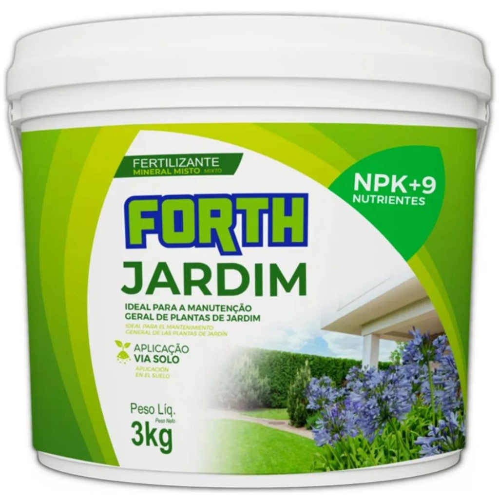 Adubo Fertilizante Forth Jardim 3kg Gramado Para Grama | Shopee Brasil
