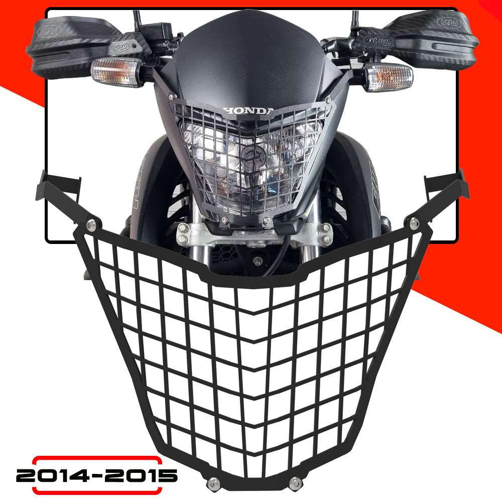 Protetor De Farol Grade Honda Nx 4 Falcon 400 Aço Carbono