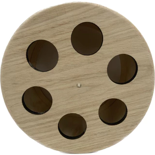 Carretilha De Madeira Para Pipa 26 Cm Diâmetro