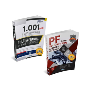 1001 Questões Comentadas: Policia Federal + PF 2 em 1: Agente e Escrivão