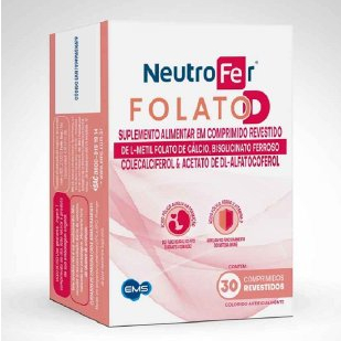NeutroFer Folato D 30 comprimidos + 30comprimidos grátis