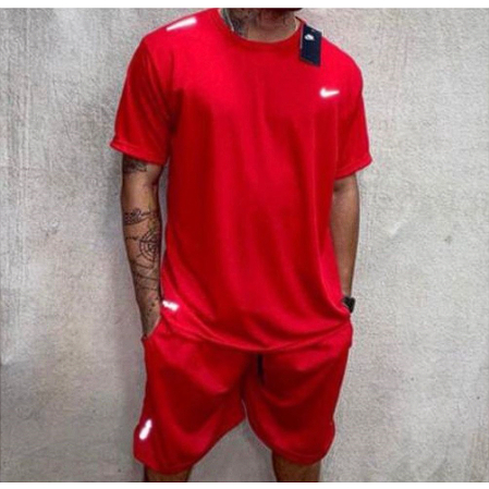 Kit Esportivo Camisa Dry Fit E Bermuda Tactel Mb Sport