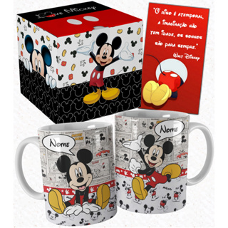 Caneca Mickey Gibi Linda Personalizada com Nome e Embalagem Presenteável Modelo 1