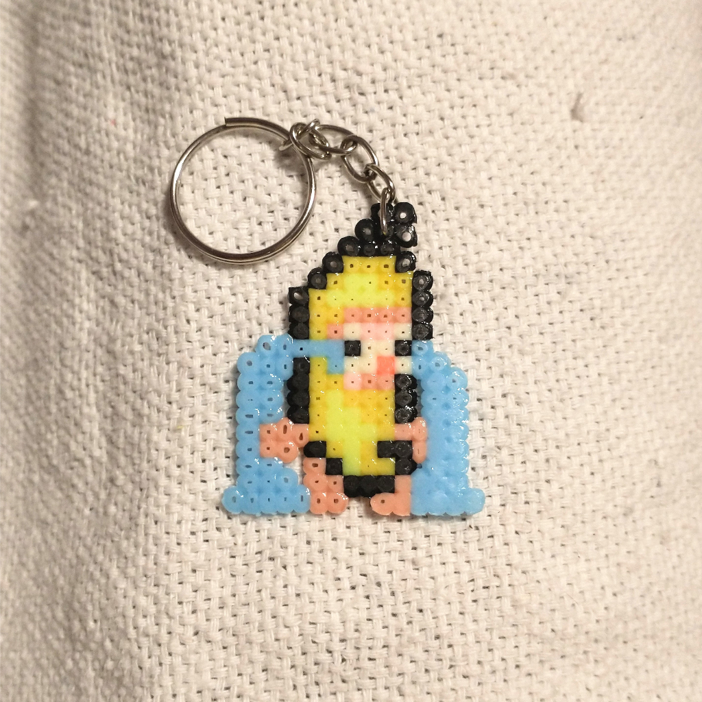 Chaveiro ou imã gato banana pixel art beads Shopee Brasil
