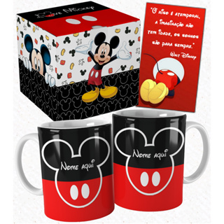 Caneca Mickey Linda Personalizada com Nome e Embalagem Presenteável Modelo Trd