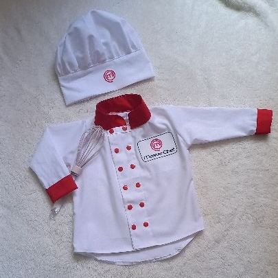 fantasia infantil chef, mesversario/ aniversário/ pequeno cozinheiro, cozinheira
