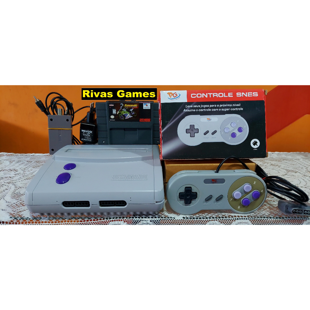 Mini Super Nintendo com 93 mil jogos 2 controles - Super 3D Games