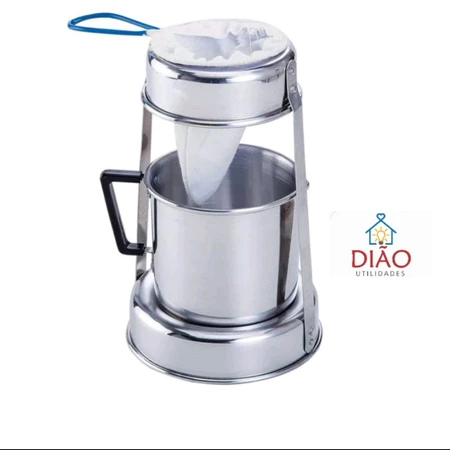 Coador De Café Com lindo Suporte e Leiteira