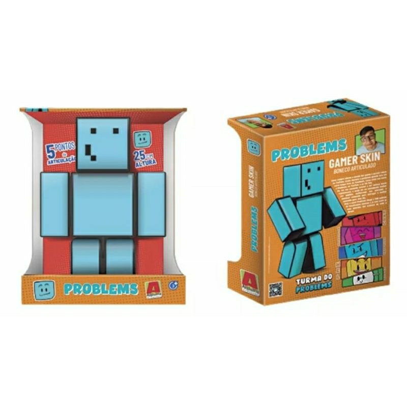 Boneco Gamer Skin - Authentic Games - Algazarra Brinquedos - Loja Mega