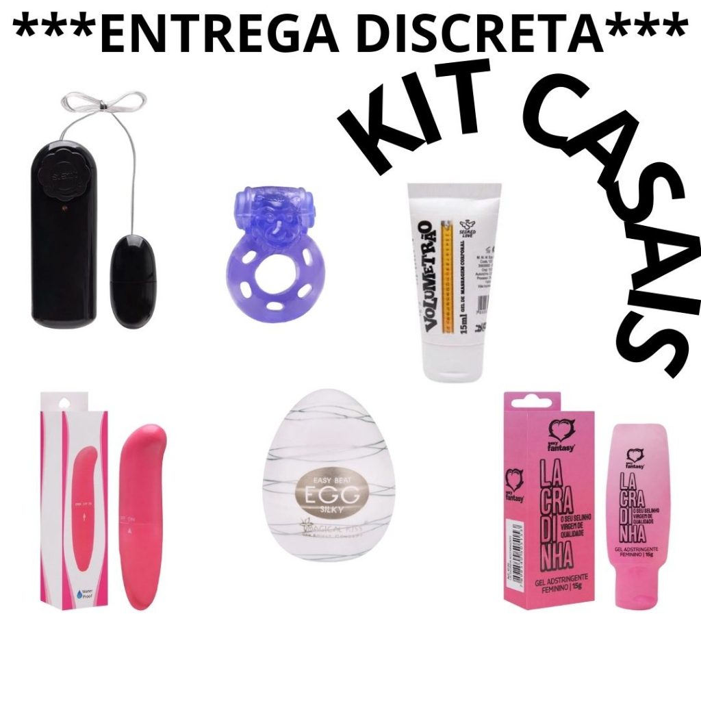 Kit casais - top geis + brinquedos sensuais - sex shop