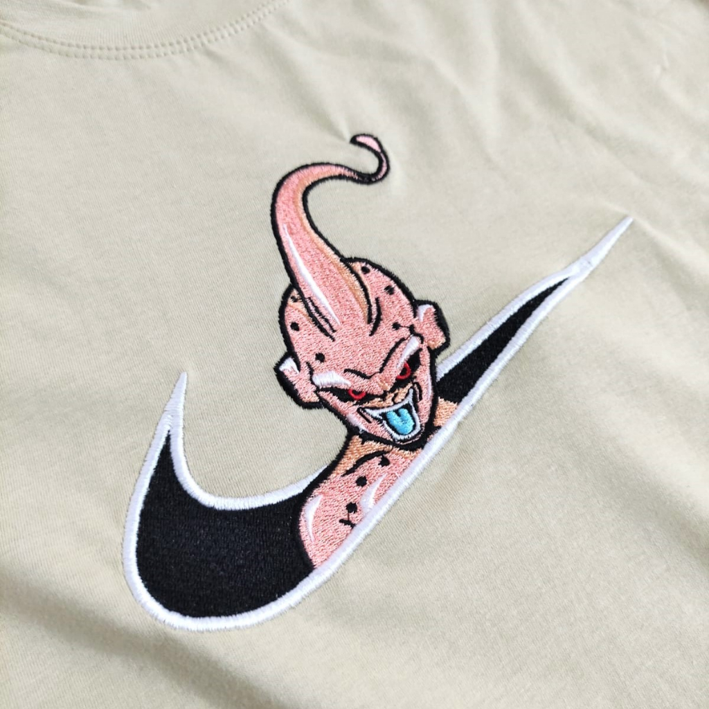 Camiseta T-Shirt Dragon Ball Majin Boo Versão Magro Algodão - Branco