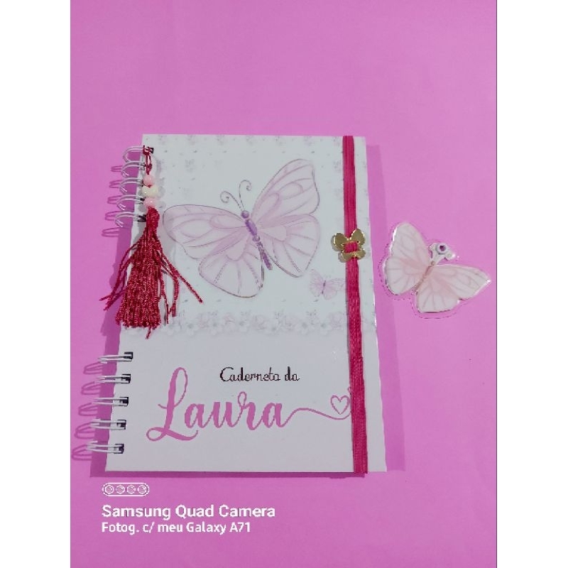 caderneta-borboleta-rosa-shopee-brasil