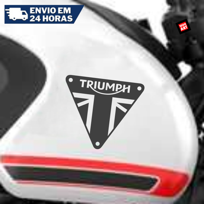 Adesivo Triumph Adesivo Tanque Paralama Adesivos Brilho